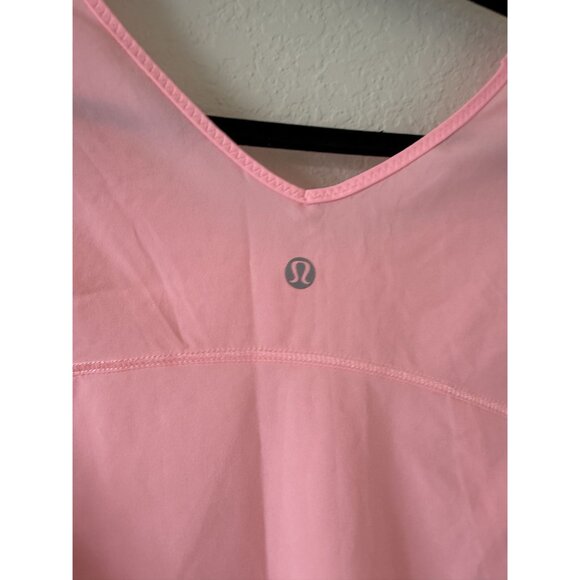 Lululemon Women's Run:‎ Split Singlet in Bleached Coral Size 10 Athleisure - Picture 4 of 5